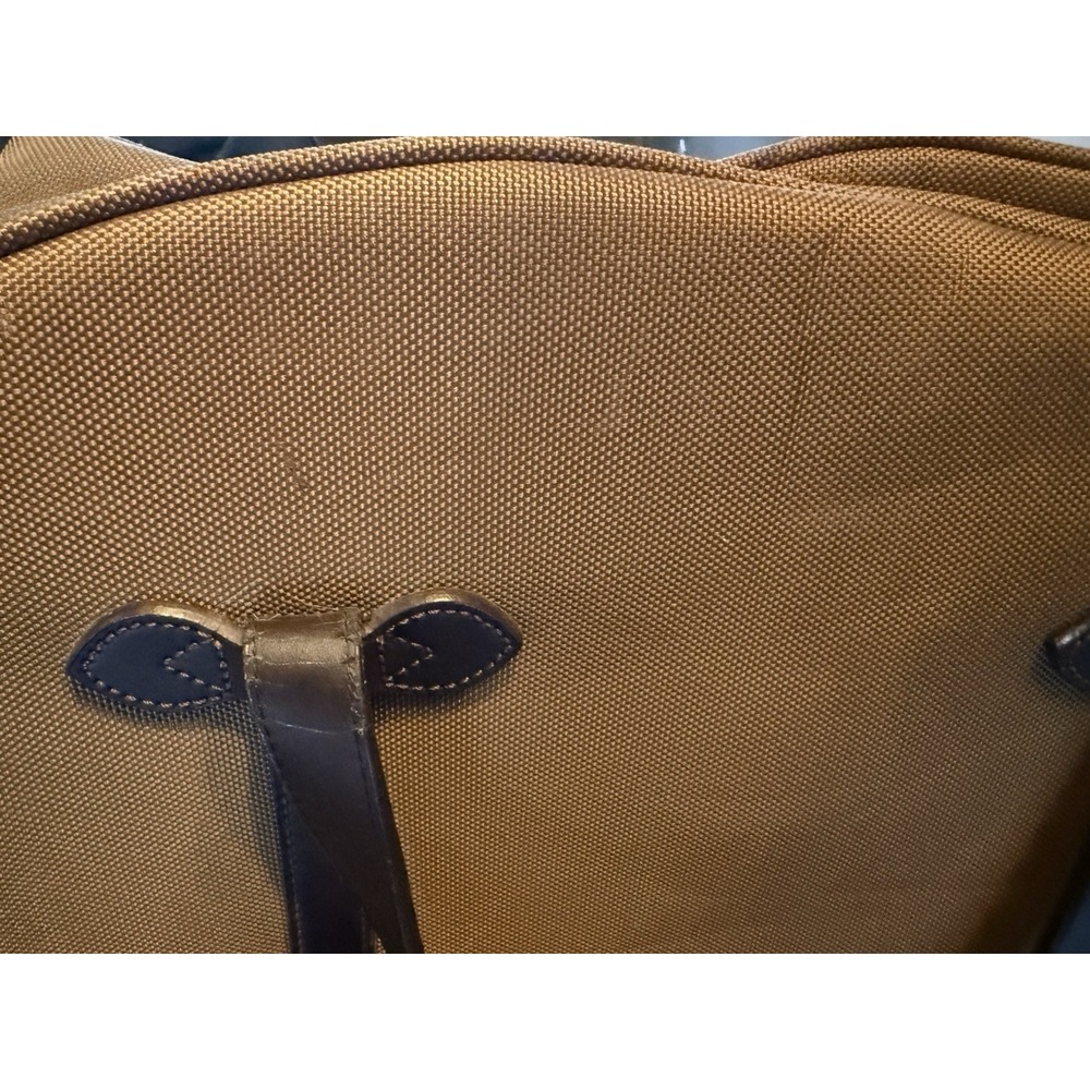 Polo Ralph Lauren Vintage Duffle/ Weekender Bag In Brown Canvas With Leather - Picture 7 of 16